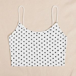 Polka Dot Crop Top